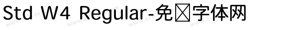 Std W4 Regular字体转换